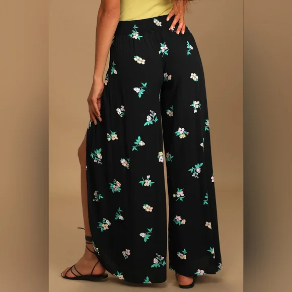 Billabong Wandering Soul Floral Print Wide-Leg Pants - Picture 4 of 6